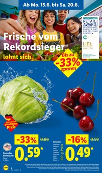 Kirschen im aktuellen Lidl Prospekt (Dresden) Kirschen im Lidl Prospekt "LIDL LOHNT SICH" mit 74 Seiten (Dresden)