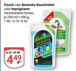 Waschmittel Angebote von Frosch bei GLOBUS Salzgitter für 4,49 €