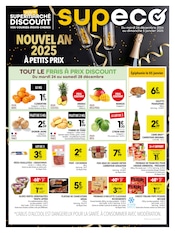 Catalogue Discount Alimentaire Supeco en cours à Macheren et alentours, "NOUVEL AN 2025 À PETITS PRIX", 2 pages, 24/12/2024 - 05/01/2025