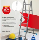 Échelle multiposition en aluminium à 4 sections 3,17m en promo chez Screwfix Calais à 61,74 €