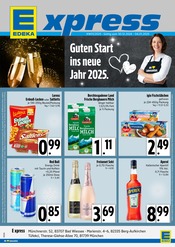 Aktueller E xpress Supermarkt Prospekt in Andechs und Umgebung, "Guten Start ins neue Jahr 2025." mit 4 Seiten, 30.12.2024 - 04.01.2025