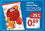 Linsen-Chips Angebote von Sun Snacks bei ALDI SÜD Villingen-Schwenningen für 0,89 €