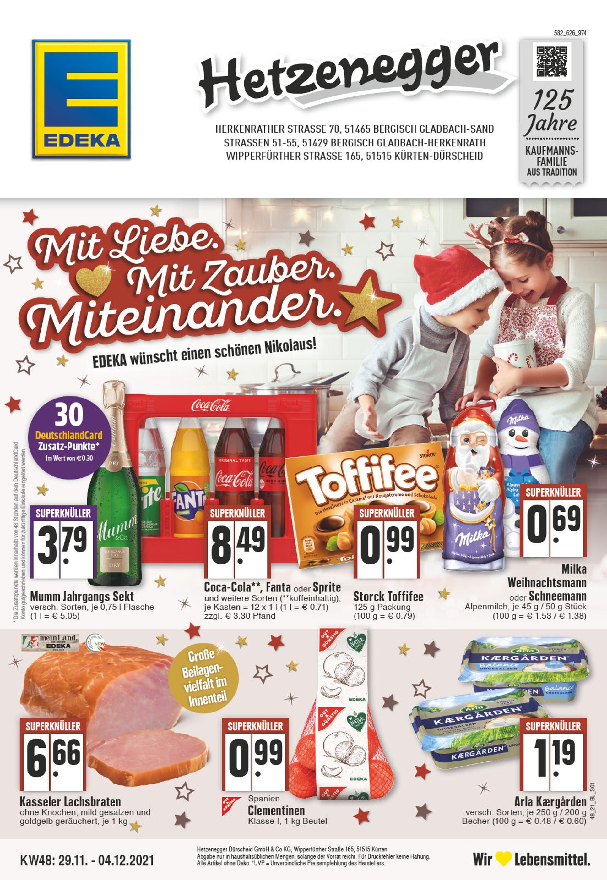 EDEKA Prospekt für Bergisch Gladbach mit 24 Seiten EDEKA Prospekt für Bergisch Gladbach: "Aktuelle Angebote", 24 Seiten, 29.11.2021 - 04.12.2021