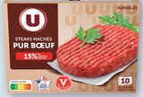 Steaks Hachés Pur Bœuf 15% MG - U dans le catalogue U Express