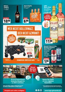 Spirituosen im Logo Getränkemarkt Prospekt "Aktuelle Angebote" mit 8 Seiten (Frankfurt (Main))