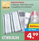 Netto Marken-Discount - Geschirrtücher Angebot im Prospekt Geschirrtücher bei Netto Marken-Discount im Prospekt "" für 4,99 €