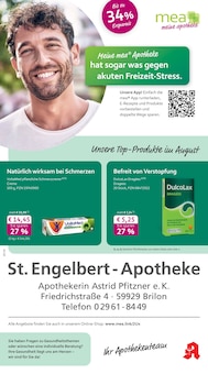 Aktueller mea - meine apotheke Prospekt "Unsere August-Angebote" Aktueller mea - meine apotheke Prospekt