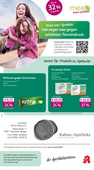 mea - meine apotheke Prospekt der KW 36 "Unsere September-Angebote" Aktueller mea - meine apotheke Prospekt "Unsere September-Angebote" Seite 1 von 4 Seiten