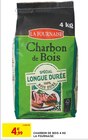 Charbon de bois 4 kg - La Fournaise - Intermarché à La Rochelle Charbon de bois 4 kg - La Fournaise en promo chez Intermarché La Rochelle à 4,99 €