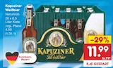 Weißbier im Angebot bei Netto Marken-Discount in Marktredwitz Weißbier Angebote von Kapuziner bei Netto Marken-Discount Marktredwitz für 11,99 €