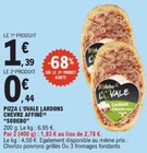 Pizza L'ovale Lardons Chèvre Affiné - SODEBO à 0,44 € dans le catalogue E.Leclerc