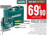 Promo COFFRET SCIE SAUTEUSE PENDULAIRE + 20 LAMES à 69,90 € dans le catalogue Brico Cash à Gauchy