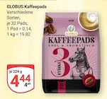 GLOBUS - Kaffeepads Angebot im Prospekt Kaffeepads bei GLOBUS im Prospekt "" für 4,44 €