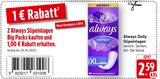 EDEKA Gerlingen - Always Daily Slipeinlagen Angebot im Prospekt Always Daily Slipeinlagen bei EDEKA im Gerlingen Prospekt für 2,59 €