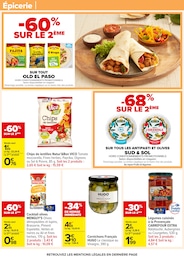 Prix et réduction Old El Paso dans le prospectus Carrefour en cours Offre Old El Paso dans le catalogue Carrefour du moment à la page 50