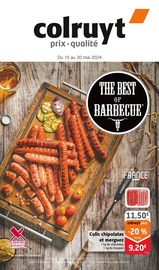 Catalogue Supermarchés Colruyt en cours à Chuzelles et alentours, "THE BEST OF BARBECUE", 8 pages, 15/05/2024 - 20/05/2024