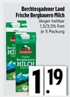 EDEKA Zorneding - Frische Bergbauern Milch 1,5% Fett Angebot im Prospekt Frische Bergbauern Milch 1,5% Fett bei EDEKA im Zorneding Prospekt für 1,19 €