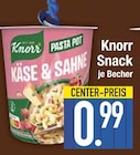 Sahne im EDEKA Prospekt Snack Käse & Sahne von Knorr im aktuellen EDEKA Prospekt für 0,99 €