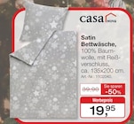 Satin Bettwäsche von casaNova im aktuellen Möbel Inhofer Prospekt für 19,95 €