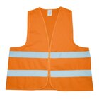 Warnweste (orange) aus Polyester & mit Klettverschluss, DIN EN 471, Größe L Angebote bei Volkswagen Neubrandenburg für 3,50 €