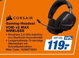 Gaming-Headset VOID v2 MAX WIRELESS Angebote von Corsair bei expert Hannover für 119,00 €