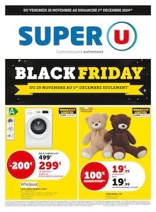 Prospectus Super U à Voivres-lès-le-Mans, "BLACK FRIDAY", 4 pages de promos valables du 29/11/2024 au 01/12/2024