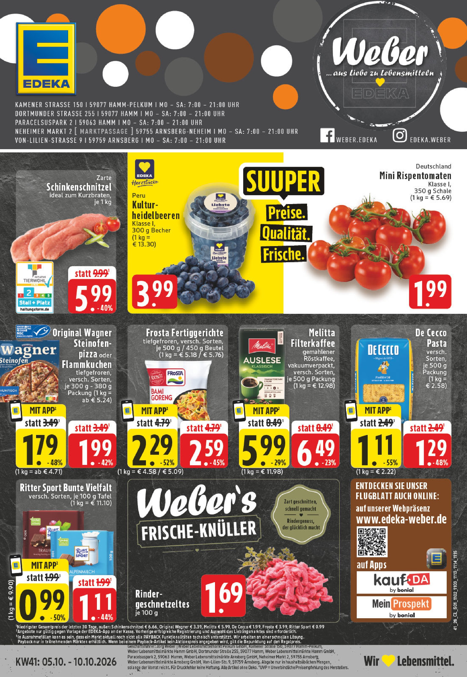Supermarkt Prospekt von EDEKA Arnsberg EDEKA Prospekt: "Aktuelle Angebote", 26 Seiten, 05.10.2026 - 10.10.2026