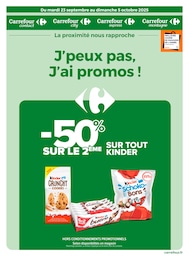 Catalogue Carrefour Proximité "J’peux pas, J’ai promos !" à Chaumont et alentours, 16 pages, 23/09/2025 - 05/10/2025