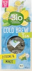 Cold Brew Tea, Zitrone Minze (16 Beutel) Angebote von dmBio bei dm-drogerie markt Berlin für 2,45 €