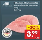 Hähnchen-Minutenschnitzel im Angebot bei Netto Marken-Discount in Wuppertal Hähnchen-Minutenschnitzel Angebote von Gut Ponholz bei Netto Marken-Discount Wuppertal für 3,99 €