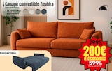 Canapé convertible Zephira en promo chez Maxi Bazar Gentilly à 599,99 €