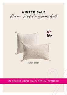 Kissen Angebot im Kibek Prospekt, gültig von 10.01.2026 bis 17.01.2026 Kissen Angebot im aktuellen Kibek Prospekt auf Seite 9