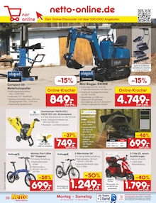 Fahrrad im Netto Marken-Discount Prospekt "Aktuelle Angebote" mit 58 Seiten (Essen)