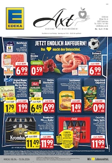 Krombacher im aktuellen EDEKA Prospekt (Euskirchen) Krombacher im EDEKA Prospekt "Aktuelle Angebote" mit 26 Seiten (Euskirchen)