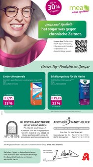 mea - meine apotheke Prospekt Unsere Januar-Angebote mit 4 Seiten
