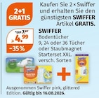 Bodentücher im Müller Prospekt Bodentücher von Swiffer im aktuellen Müller Prospekt für 4,99 €