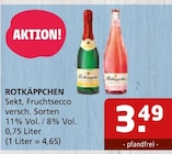 Aktuelles Sekt oder Fruchtsecco Angebot bei Getränke Quelle WVG in Raguhn-Jeßnitz ab 3,49 €