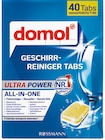 Spuelmaschinentabs im Rossmann Prospekt Geschirr-Reiniger Tabs Ultra Power von Domol im aktuellen Rossmann Prospekt für 3,95 €