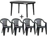 Castorama Saint-Martin-d'Hères - Promo Table de jardin rectangulaire L. 137 x l. 90 x H. 74 cm Elise + 4 fauteuils de jardin Cuba KETER Promo Table de jardin rectangulaire L. 137 x l. 90 x H. 74 cm Elise + 4 fauteuils de jardin Cuba KETER à 62,90 € dans le catalogue Castorama à Saint-Martin-d'Hères