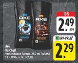 Duschgel im Angebot bei EDEKA in Altenburg Duschgel Angebote von AXE bei EDEKA Altenburg für 2,29 €