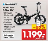 Aktuelles HENRI Falt-E-Bike 20" Angebot bei Netto Marken-Discount in Rostock ab 1.199,00 €