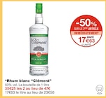 Rhum blanc - Clément en promo chez Monoprix Ajaccio à 17,63 €
