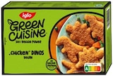 Green Cuisine Vegane Chicken Dinos oder Green Cuisine 15 Gemüsestäbchen Angebote von Iglo bei REWE Hoyerswerda für 2,79 €