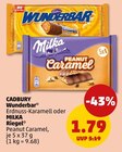 Wunderbar Erdnuss-Karamell oder MILKA Riegel im Angebot bei Penny in Buxtehude Wunderbar Erdnuss-Karamell oder MILKA Riegel Angebote von Cadbury bei Penny Buxtehude für 1,79 €