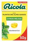 Bonbons sans sucres Citron Mélisse - Ricola à 0,95 € dans le catalogue Intermarché Hyper