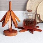 Lot de 3 dessous de plat avec support sapin dans le catalogue B&M