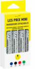 4 marqueurs effaçables en promo chez Bureau Vallée 4 marqueurs effaçables dans le catalogue Bureau Vallée
