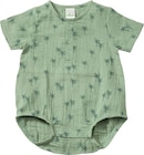 Body Kurzarm aus Musselin mit Palmen-Muster, grün, Gr. 86/92 Angebot in Rain Body Kurzarm aus Musselin mit Palmen-Muster, grün, Gr. 86/92 im aktuellen Prospekt bei dm-drogerie markt in Rain