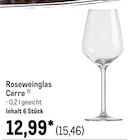 Roseweinglas Carre Angebote bei METRO Tübingen für 15,46 €