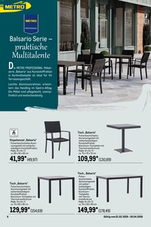 Gartensitzmöbel im aktuellen METRO Prospekt (Essen) Gartensitzmöbel im METRO Prospekt "Wochenangebote SCO + Gewinnspiel + Outdoor" mit 75 Seiten (Essen)